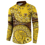 Hawthorn Hawks NAIDOC Week 2026 Button Sweatshirt Australian Aboriginal Dot Art Dreamtime Pattern Style