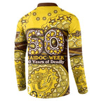 Hawthorn Hawks NAIDOC Week 2026 Button Sweatshirt Australian Aboriginal Dot Art Dreamtime Pattern Style