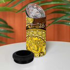 Hawthorn Hawks NAIDOC Week 2026 4 in 1 Can Cooler Tumbler Australian Aboriginal Dot Art Dreamtime Pattern Style