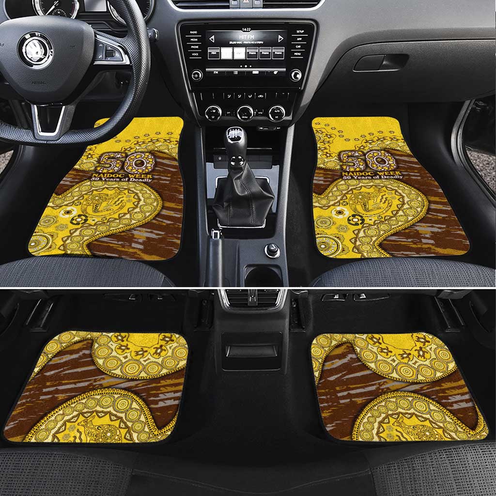 Hawthorn Hawks NAIDOC Week 2026 Car Mats Australian Aboriginal Dot Art Dreamtime Pattern Style