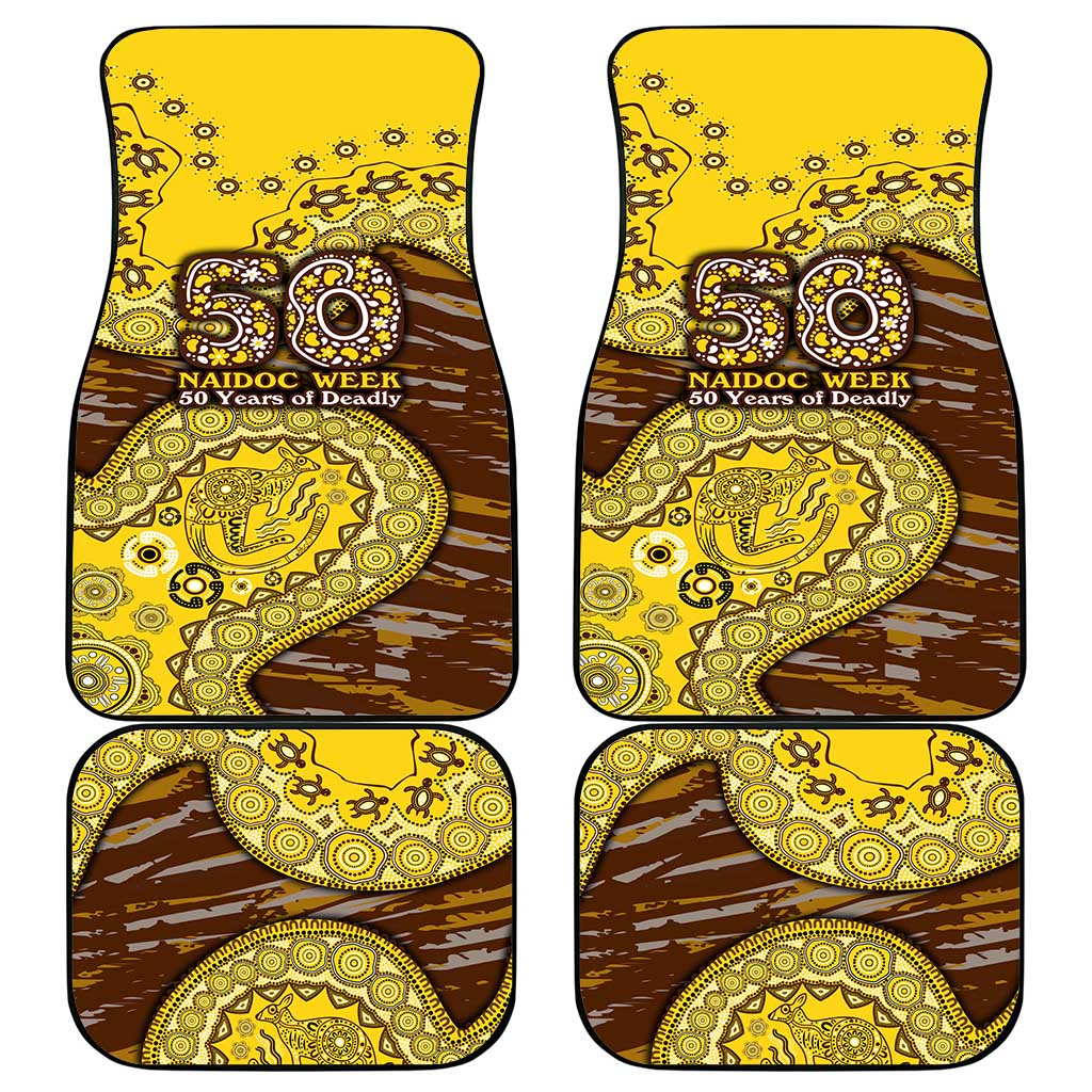 Hawthorn Hawks NAIDOC Week 2026 Car Mats Australian Aboriginal Dot Art Dreamtime Pattern Style