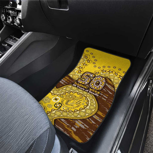 Hawthorn Hawks NAIDOC Week 2026 Car Mats Australian Aboriginal Dot Art Dreamtime Pattern Style