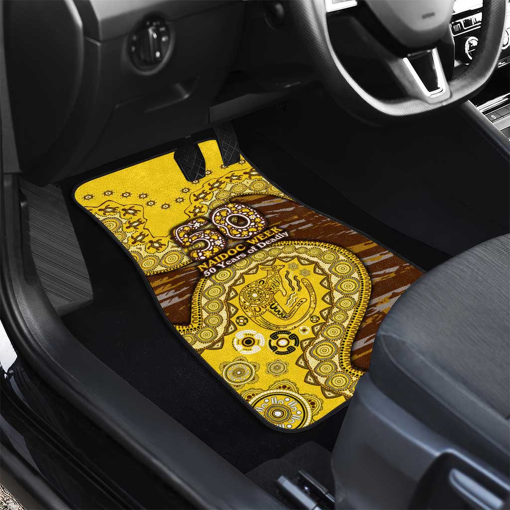 Hawthorn Hawks NAIDOC Week 2026 Car Mats Australian Aboriginal Dot Art Dreamtime Pattern Style