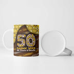 Hawthorn Hawks NAIDOC Week 2026 Ceramic Mug Australian Aboriginal Dot Art Dreamtime Pattern Style
