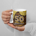 Hawthorn Hawks NAIDOC Week 2026 Ceramic Mug Australian Aboriginal Dot Art Dreamtime Pattern Style