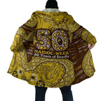 Hawthorn Hawks NAIDOC Week 2026 Cloak Australian Aboriginal Dot Art Dreamtime Pattern Style