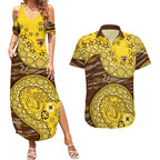 Hawthorn Hawks NAIDOC Week 2026 Couples Matching Summer Maxi Dress and Hawaiian Shirt Australian Aboriginal Dot Art Dreamtime Pattern Style