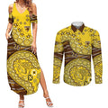 Hawthorn Hawks NAIDOC Week 2026 Couples Matching Summer Maxi Dress and Long Sleeve Button Shirt Australian Aboriginal Dot Art Dreamtime Pattern Style