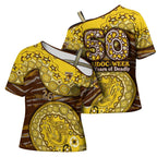 Hawthorn Hawks NAIDOC Week 2026 Cross Shoulder Shirt Australian Aboriginal Dot Art Dreamtime Pattern Style