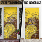 Hawthorn Hawks NAIDOC Week 2026 Door Cover Australian Aboriginal Dot Art Dreamtime Pattern Style