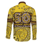 Hawthorn Hawks NAIDOC Week 2026 Family Matching Short Sleeve Bodycon Dress and Hawaiian Shirt Australian Aboriginal Dot Art Dreamtime Pattern Style