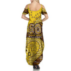 Hawthorn Hawks NAIDOC Week 2026 Family Matching Summer Maxi Dress and Hawaiian Shirt Australian Aboriginal Dot Art Dreamtime Pattern Style