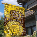 Hawthorn Hawks NAIDOC Week 2026 Garden Flag Australian Aboriginal Dot Art Dreamtime Pattern Style
