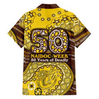 Hawthorn Hawks NAIDOC Week 2026 Hawaiian Shirt Australian Aboriginal Dot Art Dreamtime Pattern Style