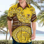 Hawthorn Hawks NAIDOC Week 2026 Hawaiian Shirt Australian Aboriginal Dot Art Dreamtime Pattern Style