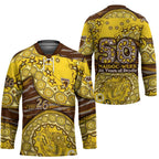 Hawthorn Hawks NAIDOC Week 2026 Hockey Jersey Australian Aboriginal Dot Art Dreamtime Pattern Style