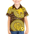 Hawthorn Hawks NAIDOC Week 2026 Kid Hawaiian Shirt Australian Aboriginal Dot Art Dreamtime Pattern Style
