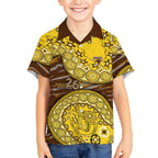Hawthorn Hawks NAIDOC Week 2026 Kid Hawaiian Shirt Australian Aboriginal Dot Art Dreamtime Pattern Style