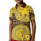 Hawthorn Hawks NAIDOC Week 2026 Kid Polo Shirt Australian Aboriginal Dot Art Dreamtime Pattern Style