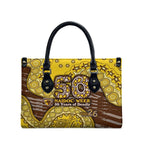 Hawthorn Hawks NAIDOC Week 2026 Leather Bag Australian Aboriginal Dot Art Dreamtime Pattern Style