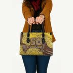 Hawthorn Hawks NAIDOC Week 2026 Leather Bag Australian Aboriginal Dot Art Dreamtime Pattern Style