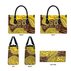Hawthorn Hawks NAIDOC Week 2026 Leather Bag Australian Aboriginal Dot Art Dreamtime Pattern Style