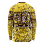 Hawthorn Hawks NAIDOC Week 2026 Long Sleeve Shirt Australian Aboriginal Dot Art Dreamtime Pattern Style
