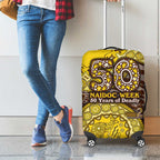 Hawthorn Hawks NAIDOC Week 2026 Luggage Cover Australian Aboriginal Dot Art Dreamtime Pattern Style