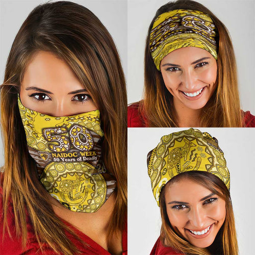 Hawthorn Hawks NAIDOC Week 2026 Neck Gaiter Australian Aboriginal Dot Art Dreamtime Pattern Style