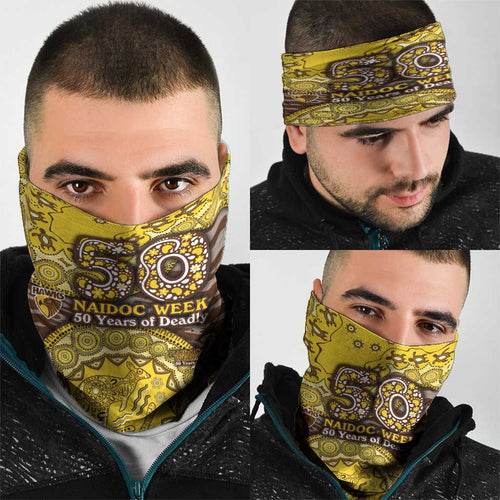 Hawthorn Hawks NAIDOC Week 2026 Neck Gaiter Australian Aboriginal Dot Art Dreamtime Pattern Style