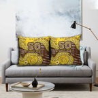 Hawthorn Hawks NAIDOC Week 2026 Pillow Cover Australian Aboriginal Dot Art Dreamtime Pattern Style