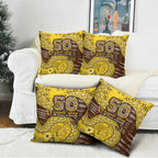 Hawthorn Hawks NAIDOC Week 2026 Pillow Cover Australian Aboriginal Dot Art Dreamtime Pattern Style
