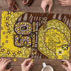 Hawthorn Hawks NAIDOC Week 2026 Puzzle Australian Aboriginal Dot Art Dreamtime Pattern Style