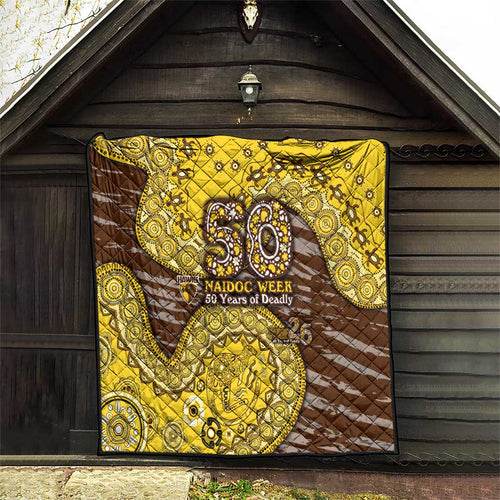Hawthorn Hawks NAIDOC Week 2026 Quilt Australian Aboriginal Dot Art Dreamtime Pattern Style