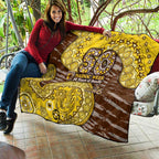 Hawthorn Hawks NAIDOC Week 2026 Quilt Australian Aboriginal Dot Art Dreamtime Pattern Style