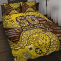Hawthorn Hawks NAIDOC Week 2026 Quilt Bed Set Australian Aboriginal Dot Art Dreamtime Pattern Style