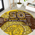 Hawthorn Hawks NAIDOC Week 2026 Round Carpet Australian Aboriginal Dot Art Dreamtime Pattern Style