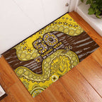 Hawthorn Hawks NAIDOC Week 2026 Rubber Doormat Australian Aboriginal Dot Art Dreamtime Pattern Style