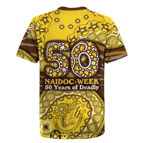 Hawthorn Hawks NAIDOC Week 2026 Rugby Jersey Australian Aboriginal Dot Art Dreamtime Pattern Style