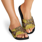 Hawthorn Hawks NAIDOC Week 2026 Slide Sandals Australian Aboriginal Dot Art Dreamtime Pattern Style