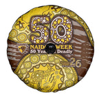 Hawthorn Hawks NAIDOC Week 2026 Spare Tire Cover Australian Aboriginal Dot Art Dreamtime Pattern Style