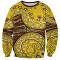 Hawthorn Hawks NAIDOC Week 2026 Sweatshirt Australian Aboriginal Dot Art Dreamtime Pattern Style