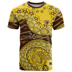 Hawthorn Hawks NAIDOC Week 2026 T Shirt Australian Aboriginal Dot Art Dreamtime Pattern Style