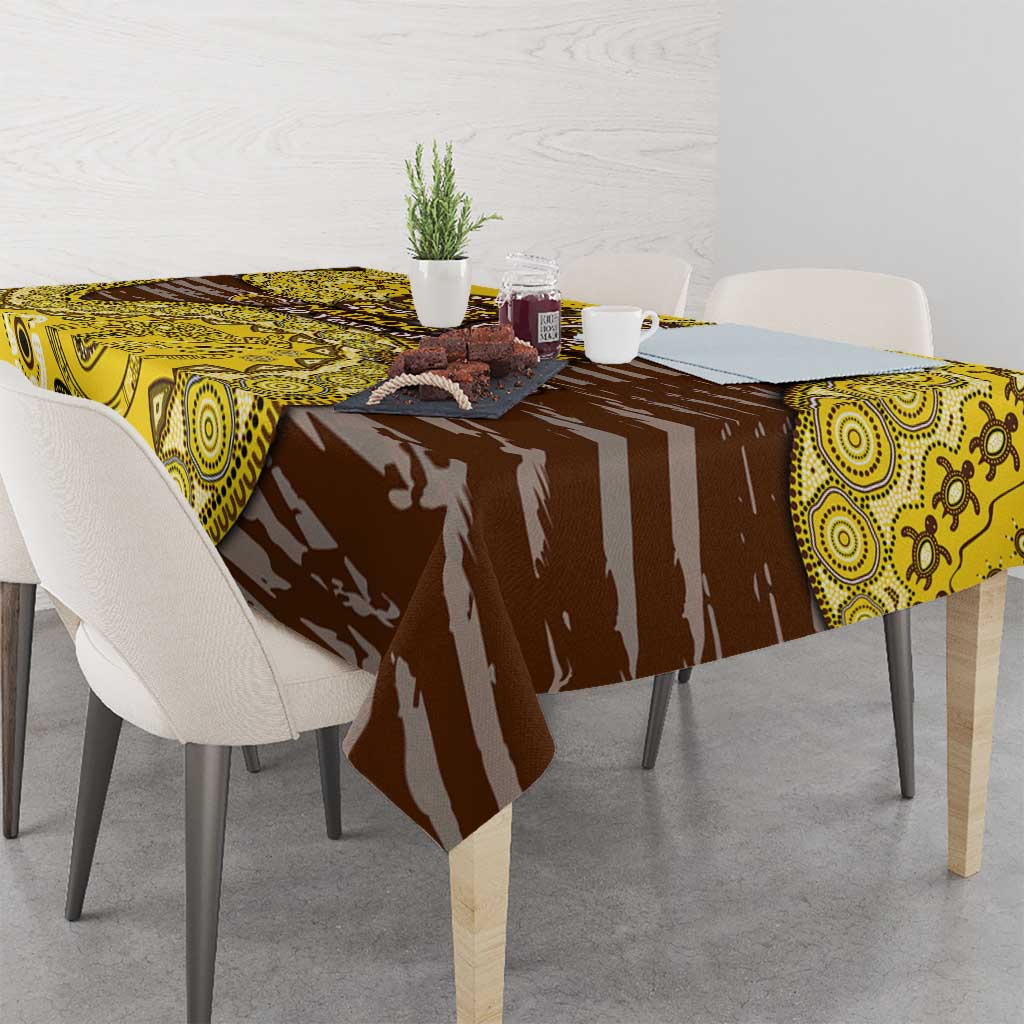 Hawthorn Hawks NAIDOC Week 2026 Tablecloth Australian Aboriginal Dot Art Dreamtime Pattern Style