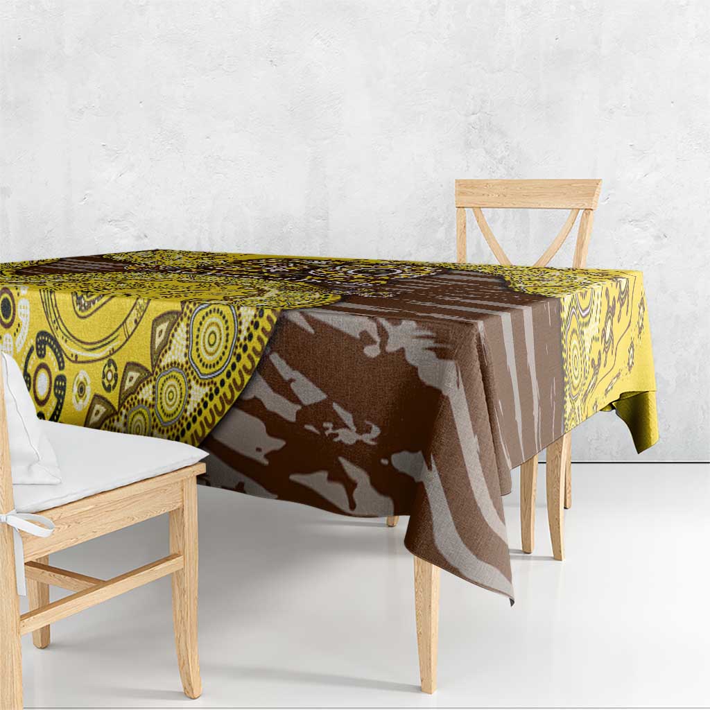 Hawthorn Hawks NAIDOC Week 2026 Tablecloth Australian Aboriginal Dot Art Dreamtime Pattern Style