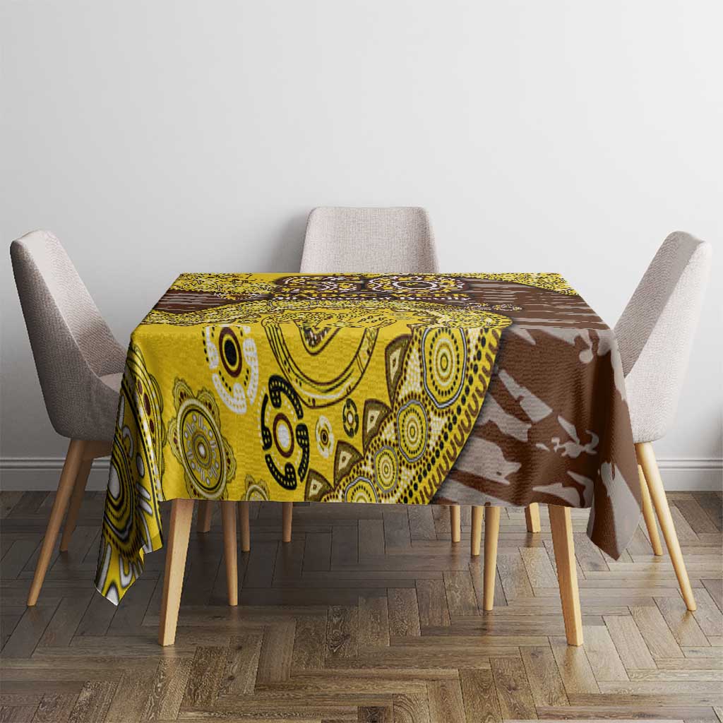 Hawthorn Hawks NAIDOC Week 2026 Tablecloth Australian Aboriginal Dot Art Dreamtime Pattern Style