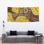 Hawthorn Hawks NAIDOC Week 2026 Tapestry Australian Aboriginal Dot Art Dreamtime Pattern Style