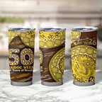 Hawthorn Hawks NAIDOC Week 2026 Tumbler Cup Australian Aboriginal Dot Art Dreamtime Pattern Style