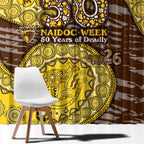 Hawthorn Hawks NAIDOC Week 2026 Window Curtain Australian Aboriginal Dot Art Dreamtime Pattern Style