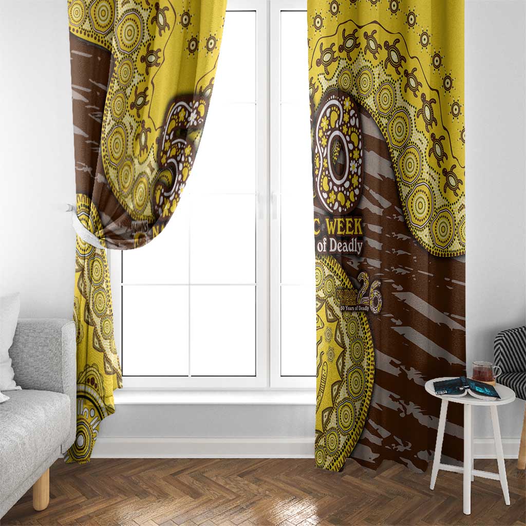 Hawthorn Hawks NAIDOC Week 2026 Window Curtain Australian Aboriginal Dot Art Dreamtime Pattern Style